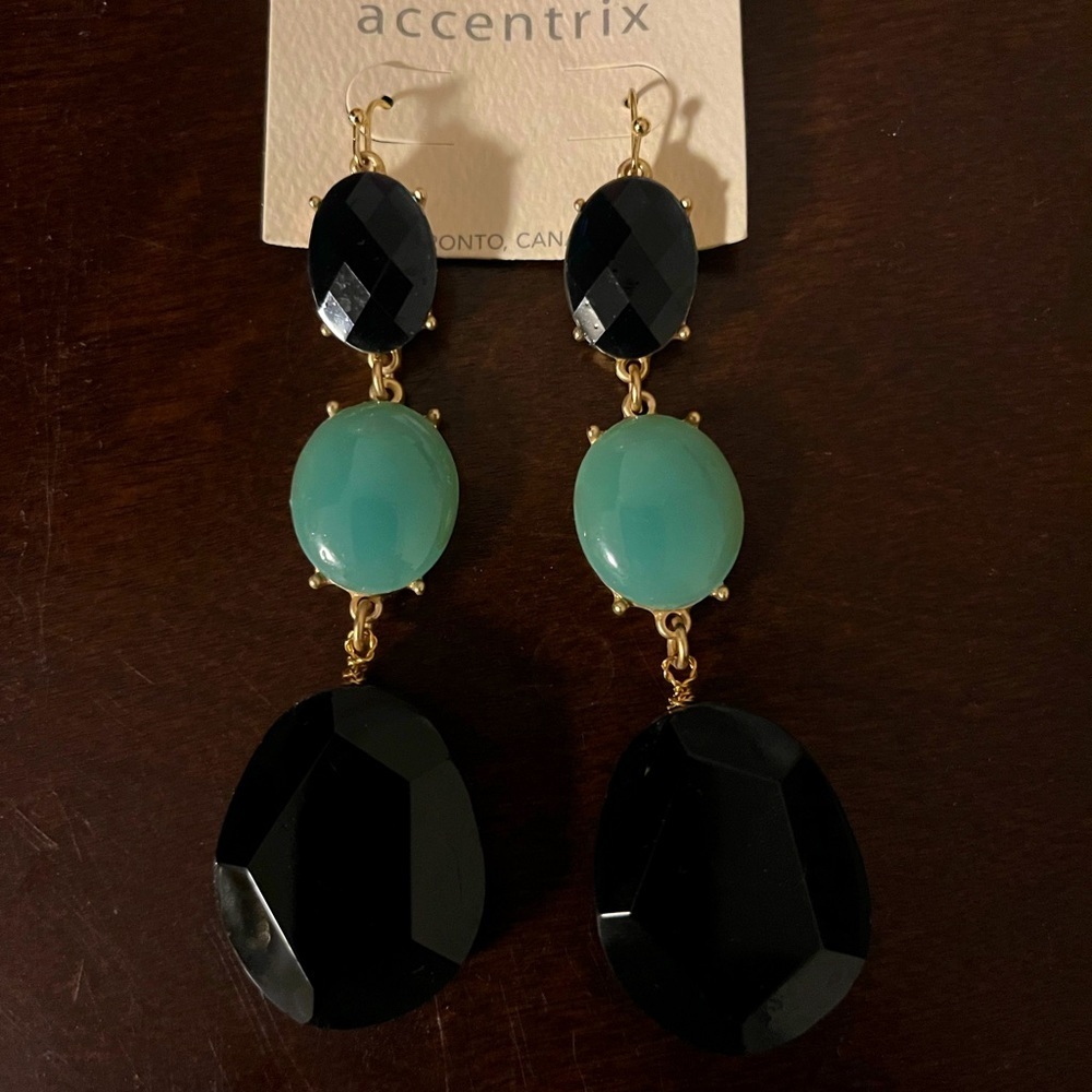 Opal onyx earrings